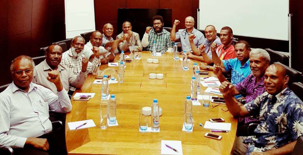Alliance forming: political parties opposed to Peter O'Neill and the People's National Congress discuss forming a new coalition government.