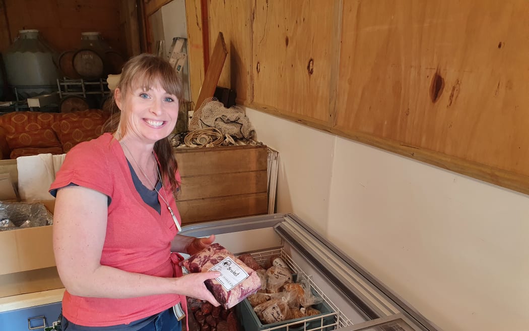 Claire sends out about 100kg of meat a month to her subscribers