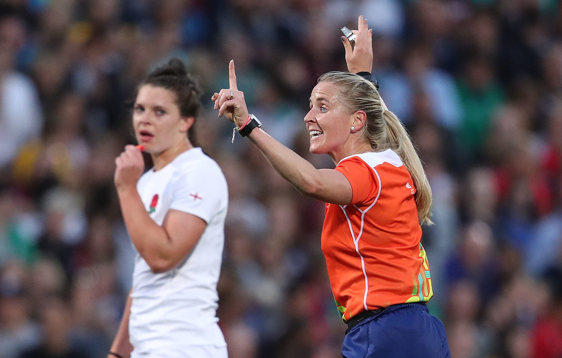 2017 Women's Rugby World Cup Final, Kingspan Stadium, Belfast 26/8/2017England vs New ZealandReferee Joy Neville