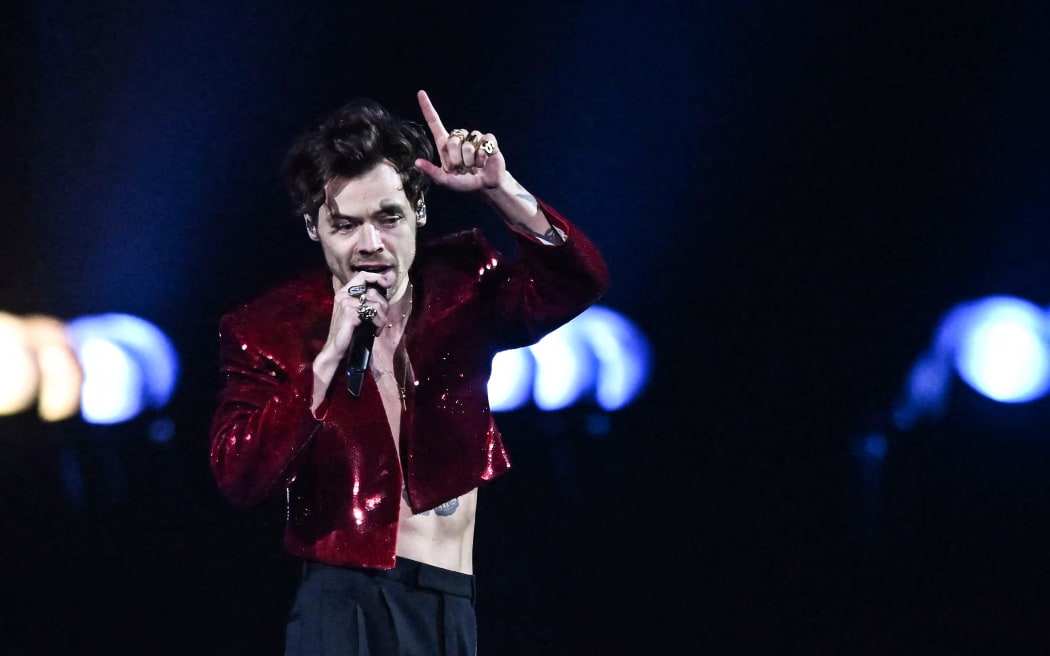 British singer Harry Styles performs on stage during the Brit Awards 2023 ceremony and live show in London on 11 February 2023.