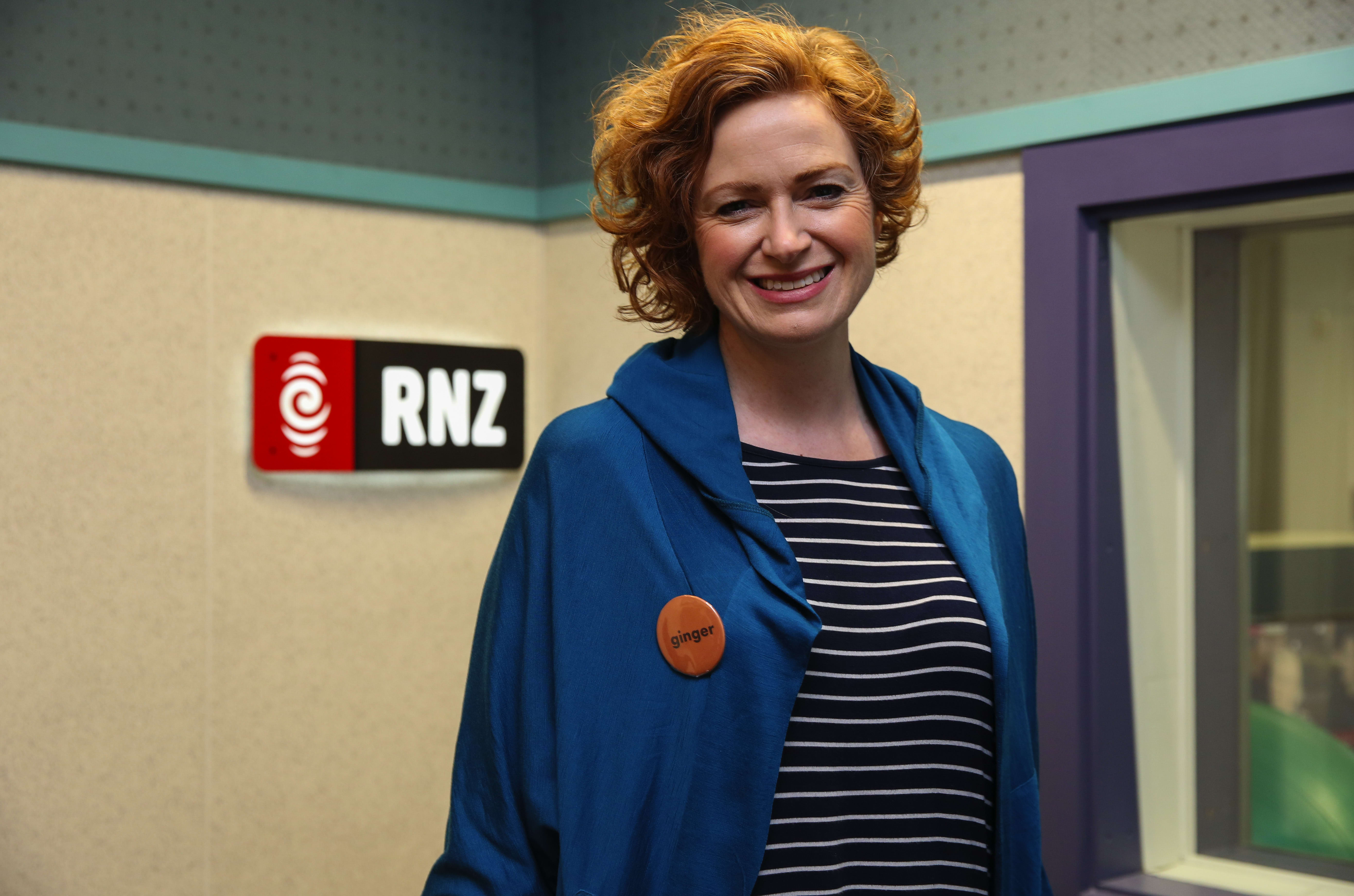 RNZ's Susie Ferguson proudly wears the ginger badge.