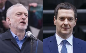 UK Labour leader Jeremy Corbyn and Chancellor George Osborne
