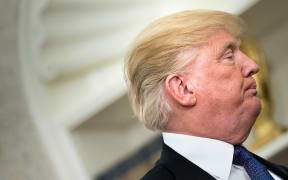 US President Donald Trump in the Oval Office of the White House.
