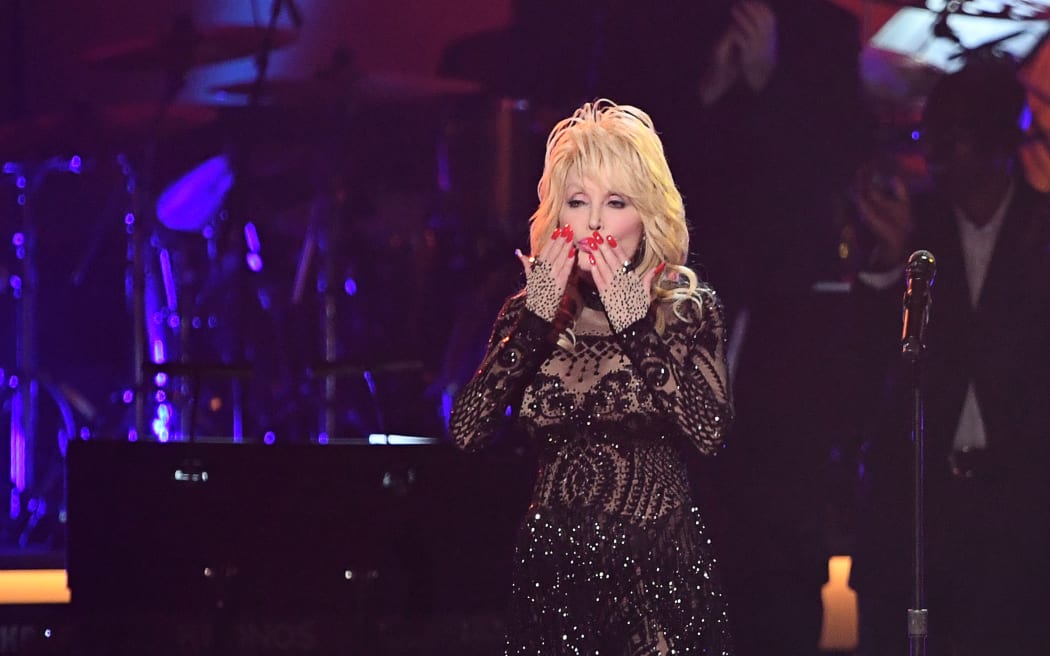 Dolly Parton performing in Los Angeles, 2019.