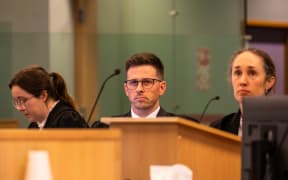 Crown lawyers at a hearing of the Supreme Court in Auckland considering the case of an autistic and intellectually disabled man detained under the Intellectual Disability Compulsory Care and Rehabilitation Act for 18 years because he is considered too dangerous to release. From left to right, the lawyers are: Rosa Garvey, Matt McKillop and Kim Laurenson.