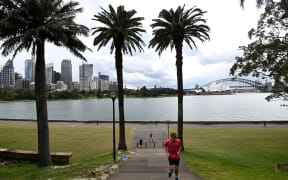 Sydney residents exercise after Covid-19 restrictions were relaxed earlier this month