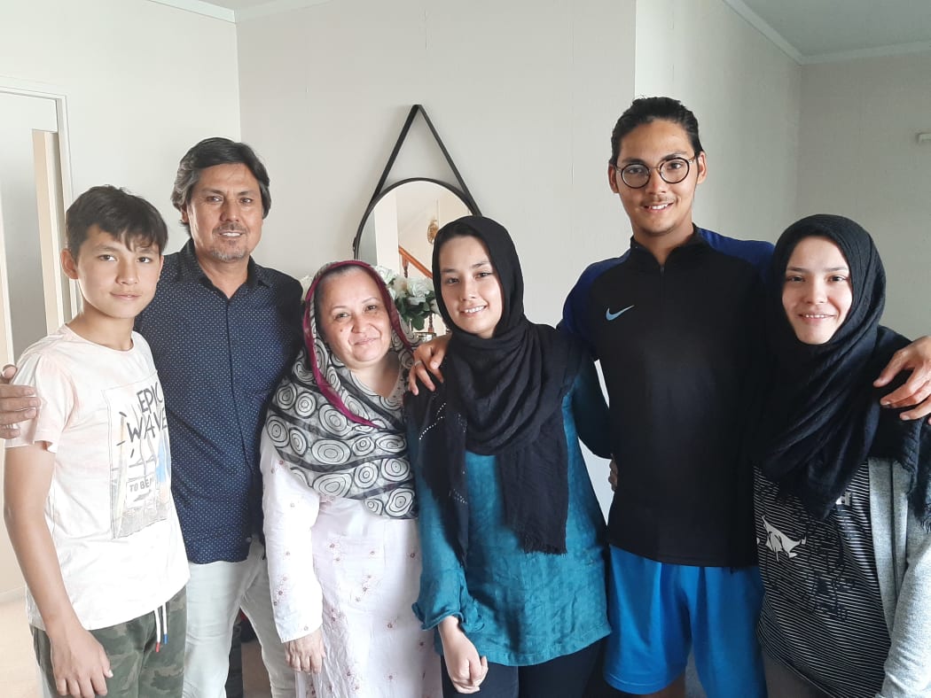 The Changezi family (L-R) Farij, Liaquat, Fatima, Madiha, Fazeel and Maliha.