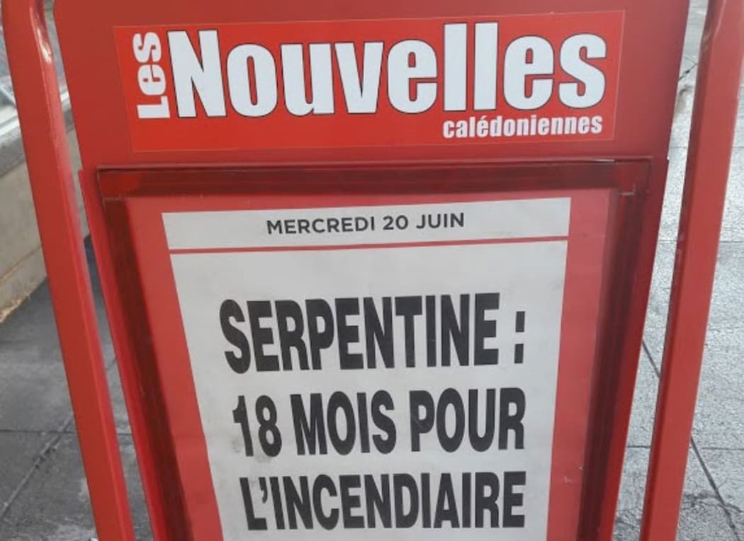 New Caledonia SLN fire charge front page