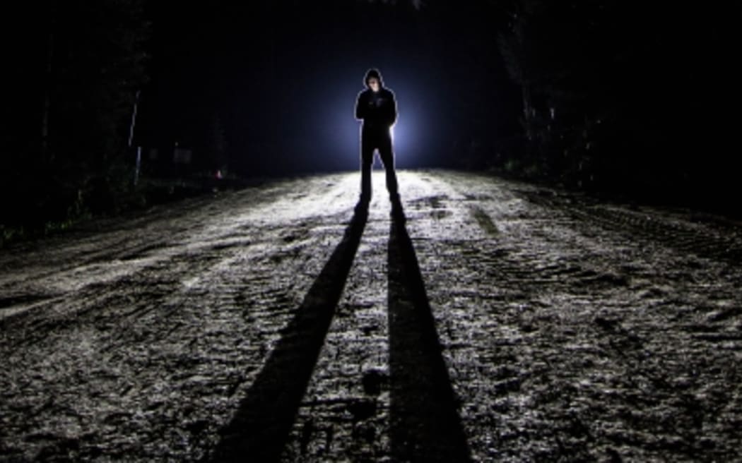 Backlit Figure