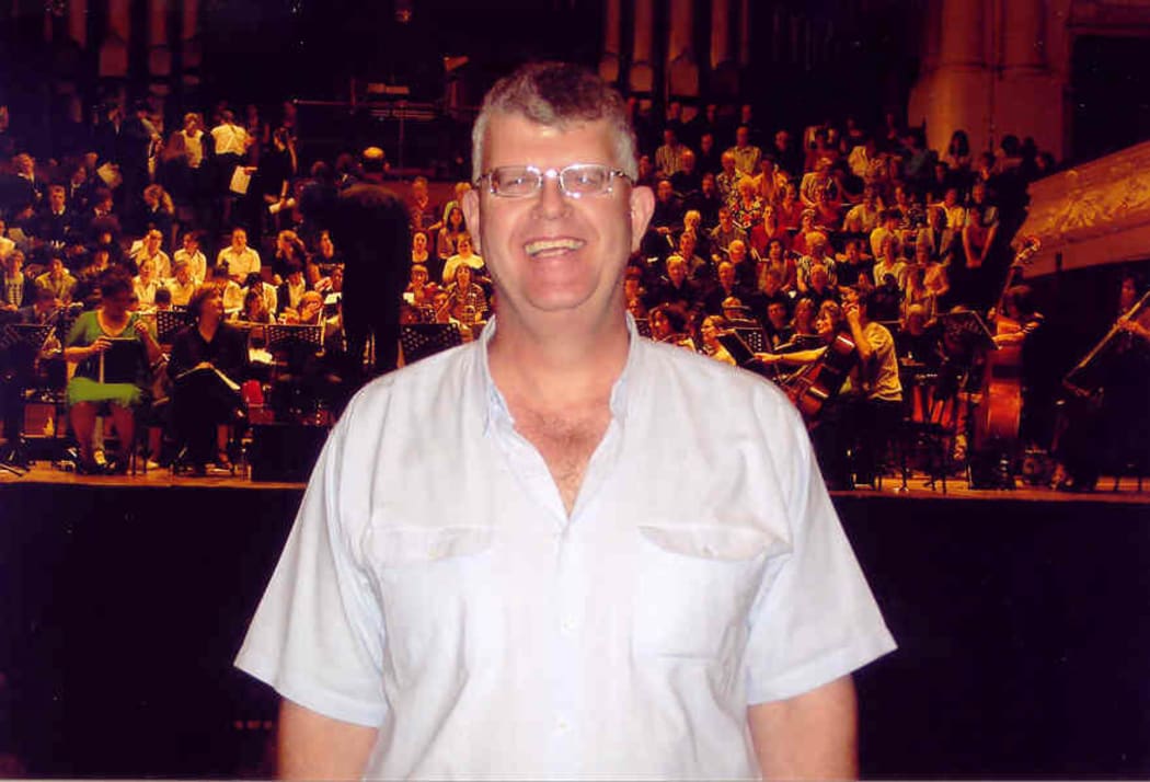 David Hamilton at a rehearsal
