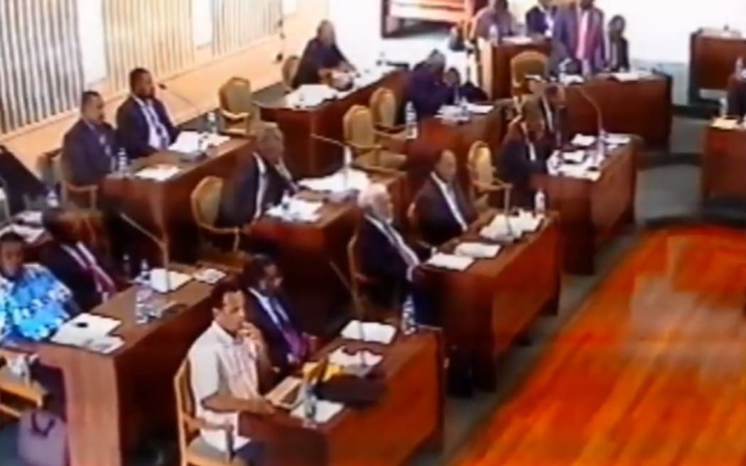 Vanuatu's new parliament sits to elect a prime minister, 11 February 2016.