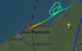 The flight has been diverted to New Plymouth.