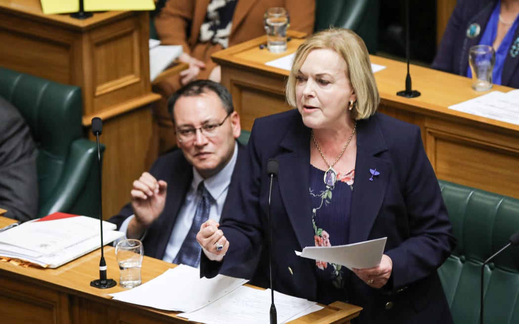 Leader of the Opposition, Judith Collins gives a response to the budget speech