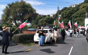 Iranian New Zealanders and their supporters are rallying in Wellington to draw attention to ongoing human rights abuses in their homeland.