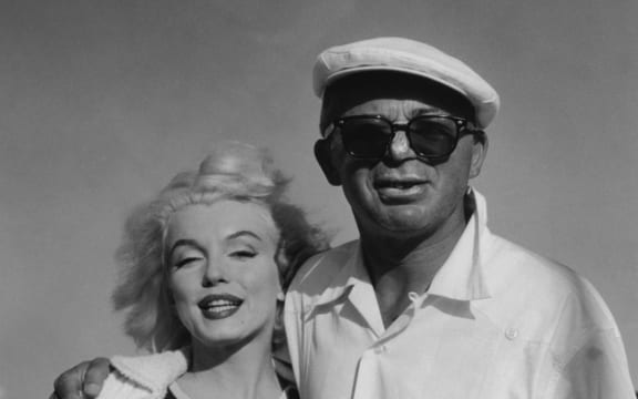 Marilyn Monroe with director Billy Wilder on the set of Some Like It Hot. She was not at her most professional during the shoot but Wilder reportedly said afterwards, “My Aunt Minnie would always be punctual and never hold up production, but who would pay to see my Aunt Minnie?”