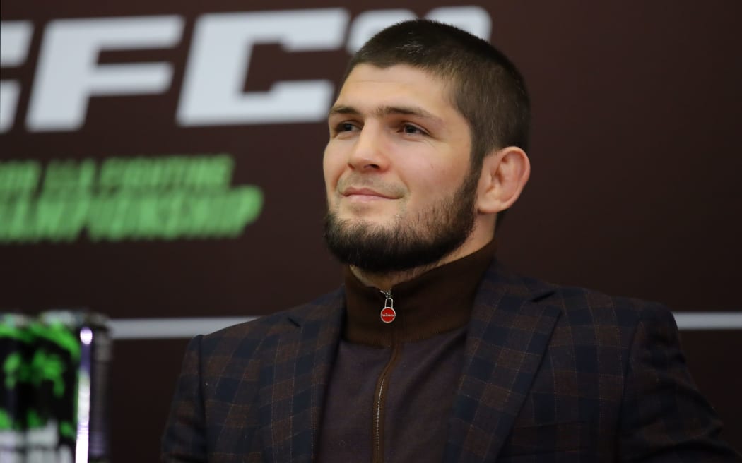 6104645 12.12.2019 Ultimate Fighting Championship (UFC) lightweight titleholder Khabib Nurmagomedov, of Russia, attends a meeting with his fans in Krasnodar, Russia.
 Vitaly Timkiv / Sputnik