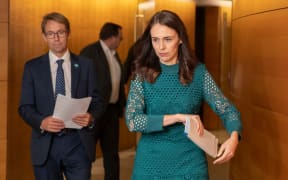 Prime Minister Jacinda Ardern and Director General of Health Dr Ashley Bloomfield
