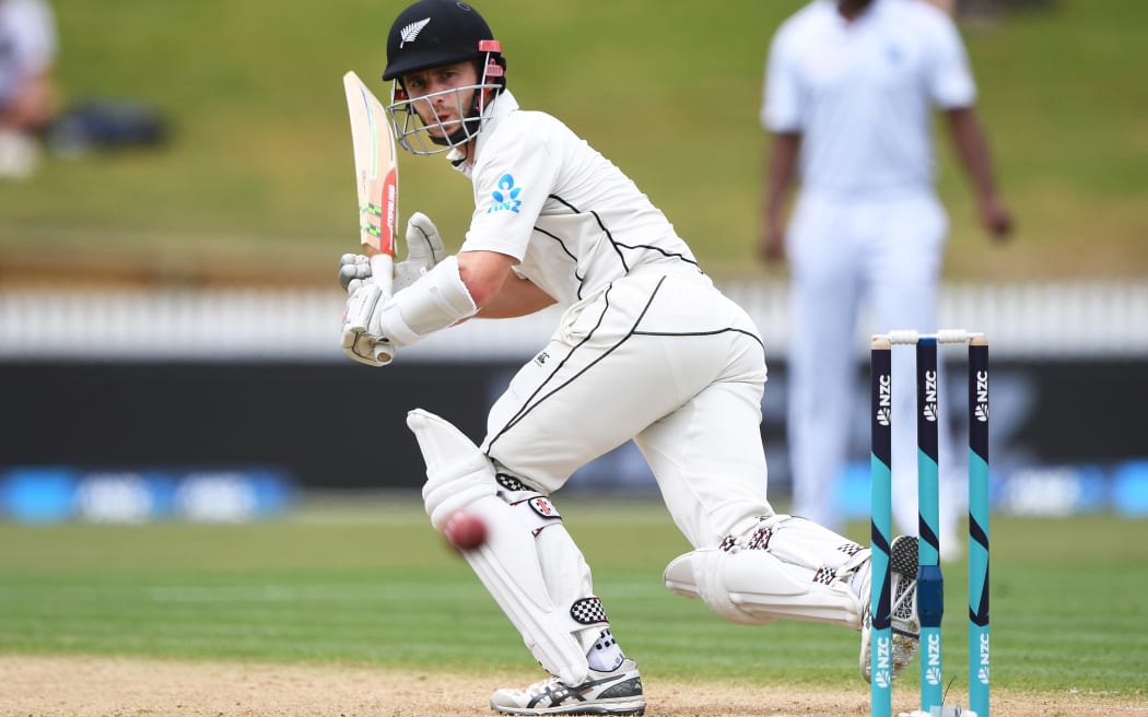 Kane Williamson and the Black Caps are in charge of the second test against the West Indies in Hamilton.