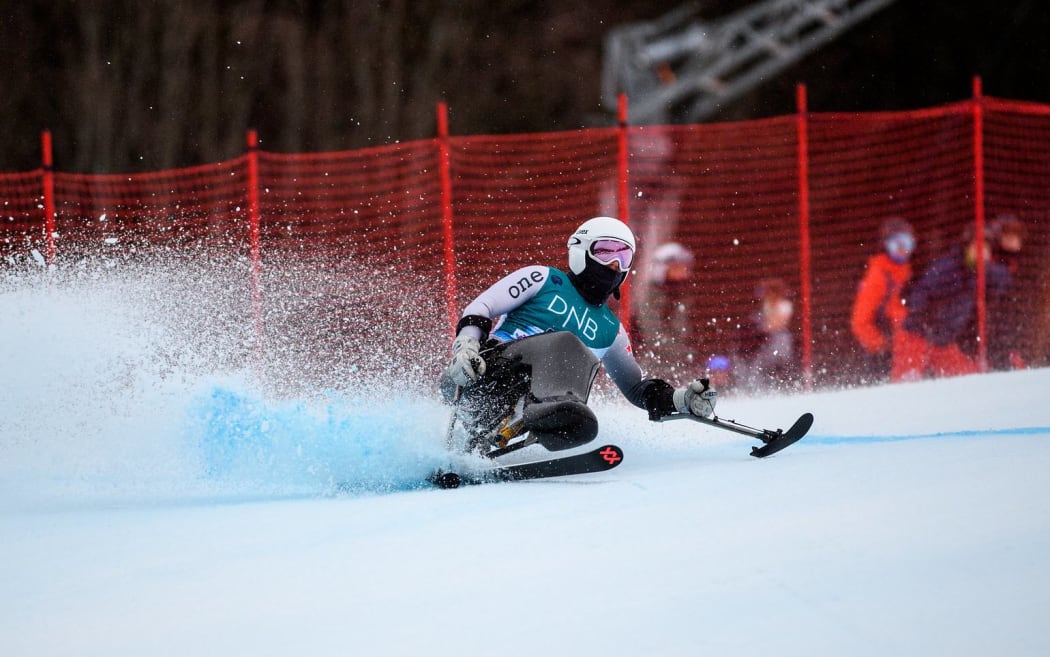 Corey Peters competing at the Para World Championships.