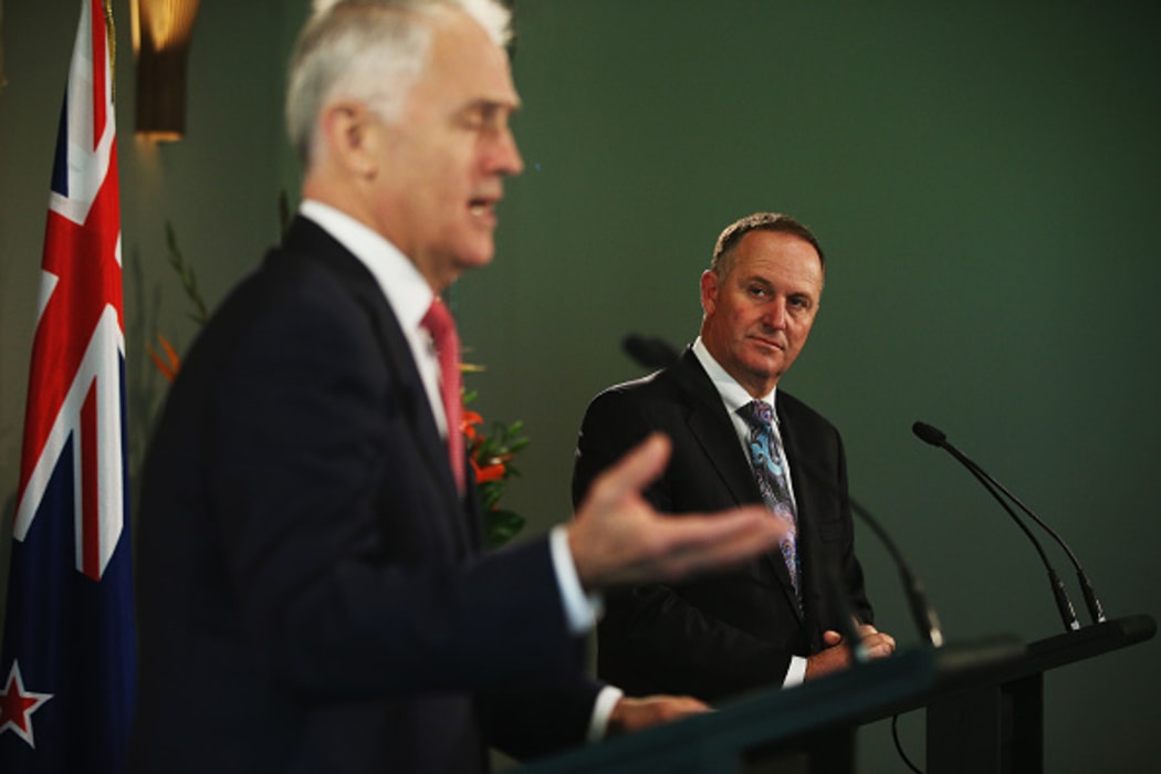 Australian Prime Minister Malcolm Turnbull and New Zealand Prime Minister John Key