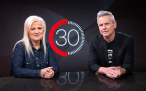 Dame Julie Christie in studio for an interview on season 3 of 30 with Guyon Espiner.