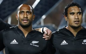 Joe Rokocoko and Jerome Kaino during their time together in the All Blacks.