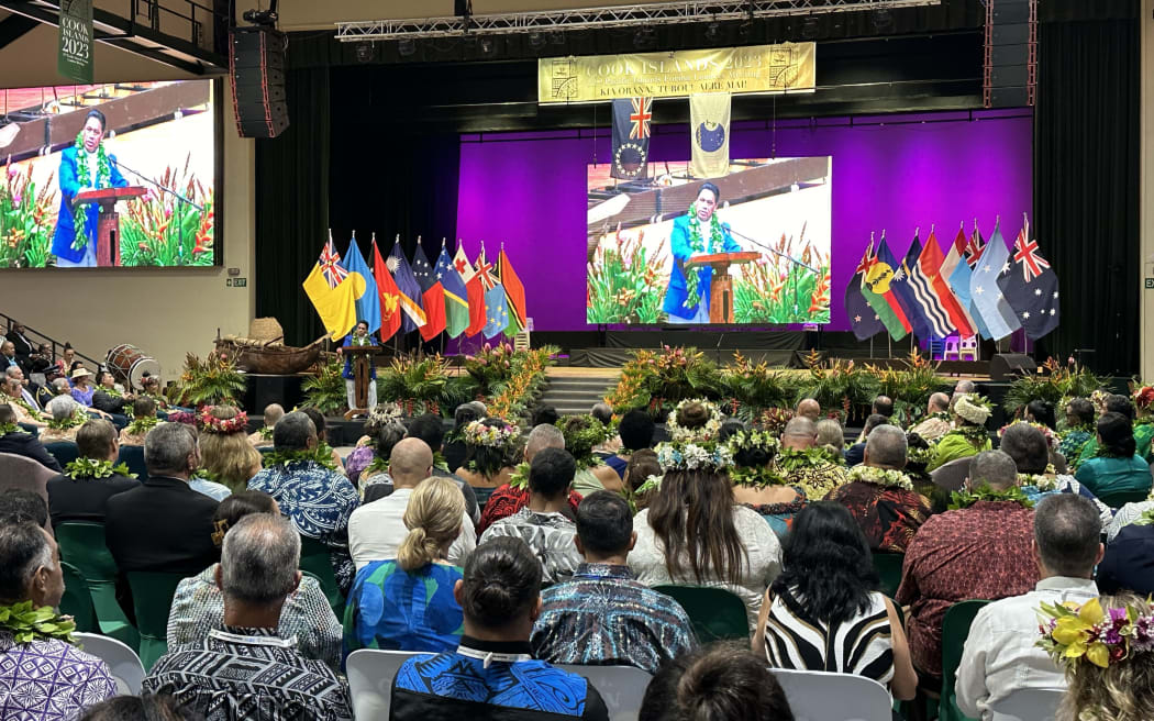 Opening ceremony of the 52nd Pacific Islands Leaders Meeting in Rarotonga. 6 November 2023.