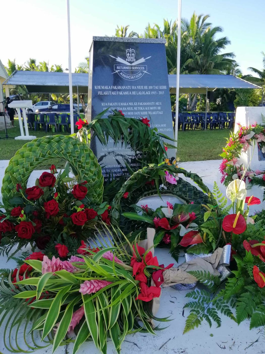 Anzac day commemoration in Niue