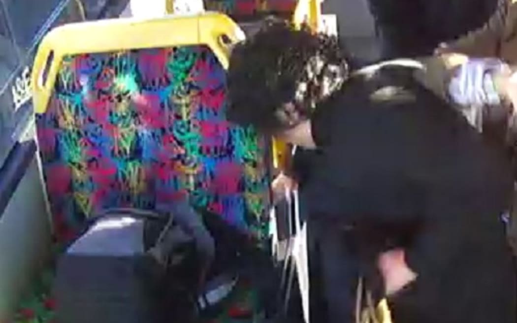 CCTV images of a woman police want to speak to in relation to an assault on a 16-year-old boy on a bus in Pakuranga, Auckland.