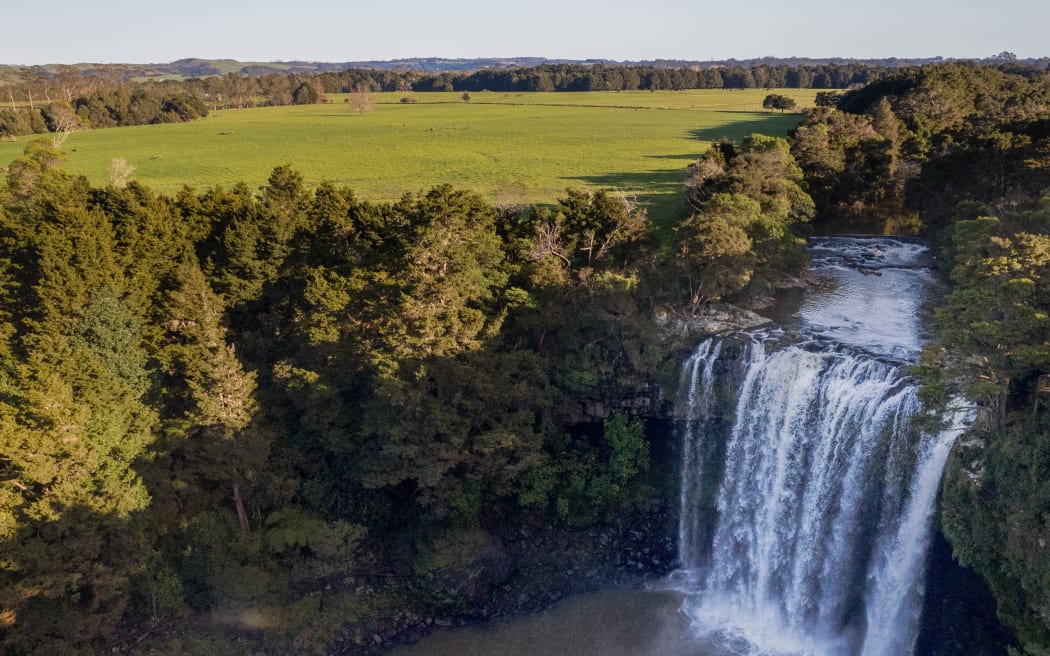 Part of the proposed development borders Kerikeri River and Rainbow Falls.