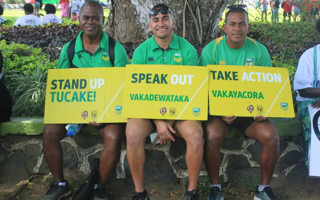 NRL Fiji staff have been at the forefront of NRL's Voice against Violence campaign.
