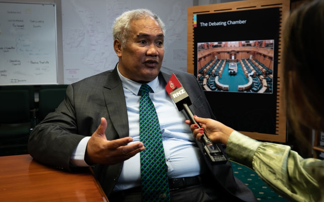 Cook Islands MP Tingika Elikana, interviewed by RNZ Pacific at New Zealand's Parliament, Wellington, 21 March 2024.