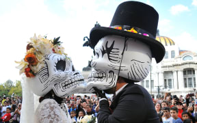 Mexico City's first Day of the Dead Parade.