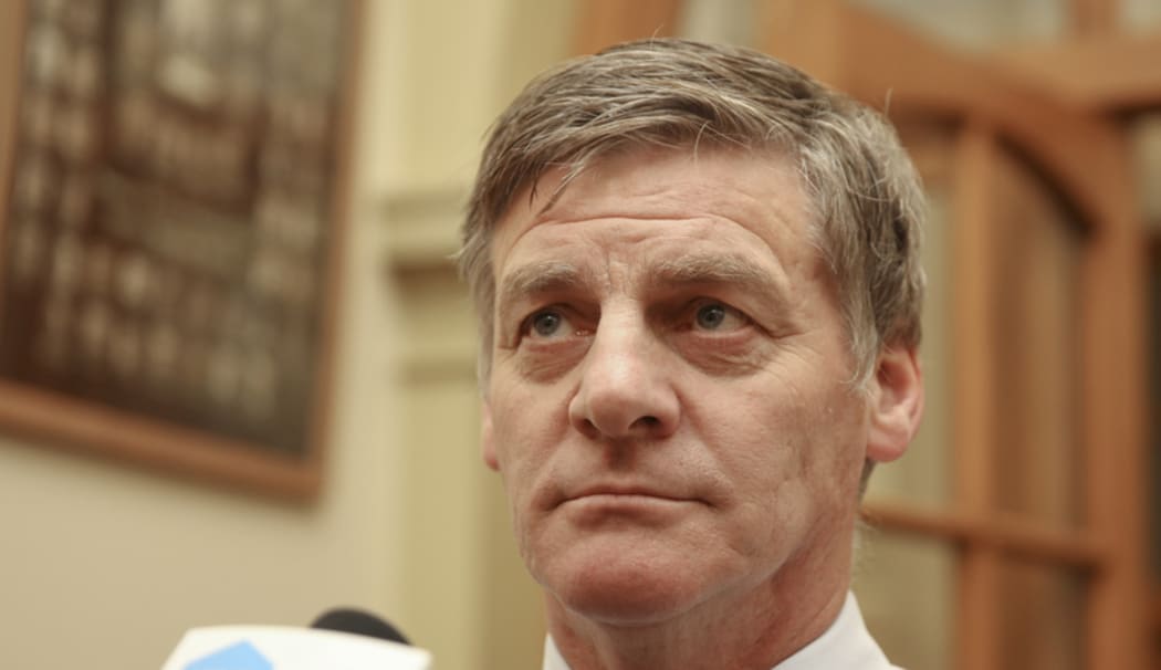 14062016 Photo: RNZ/Rebekah Parsons-King. Bill English, caucus run.