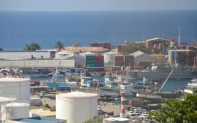 The bustling Port of Honiara nestled in the capital's CBD. 05 November 2013