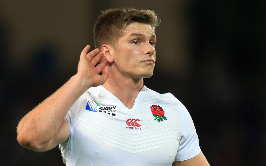 The England first-five Owen Farrell.