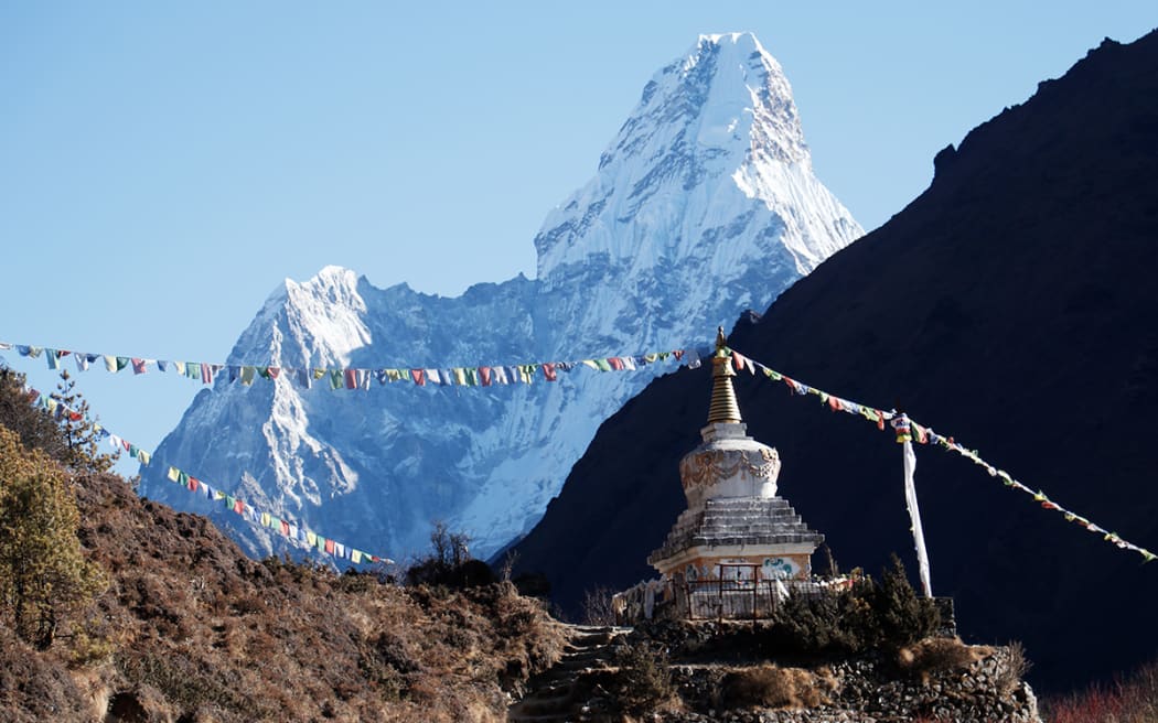 In a family first, Alex Hillary and his brother George climbed Nepal's pillar-like mountain Ama Dablam  in 2019.