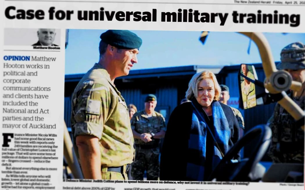 Matthew Hooton made a case of universal national service on Anzac Day in the New Zealand Herald.
