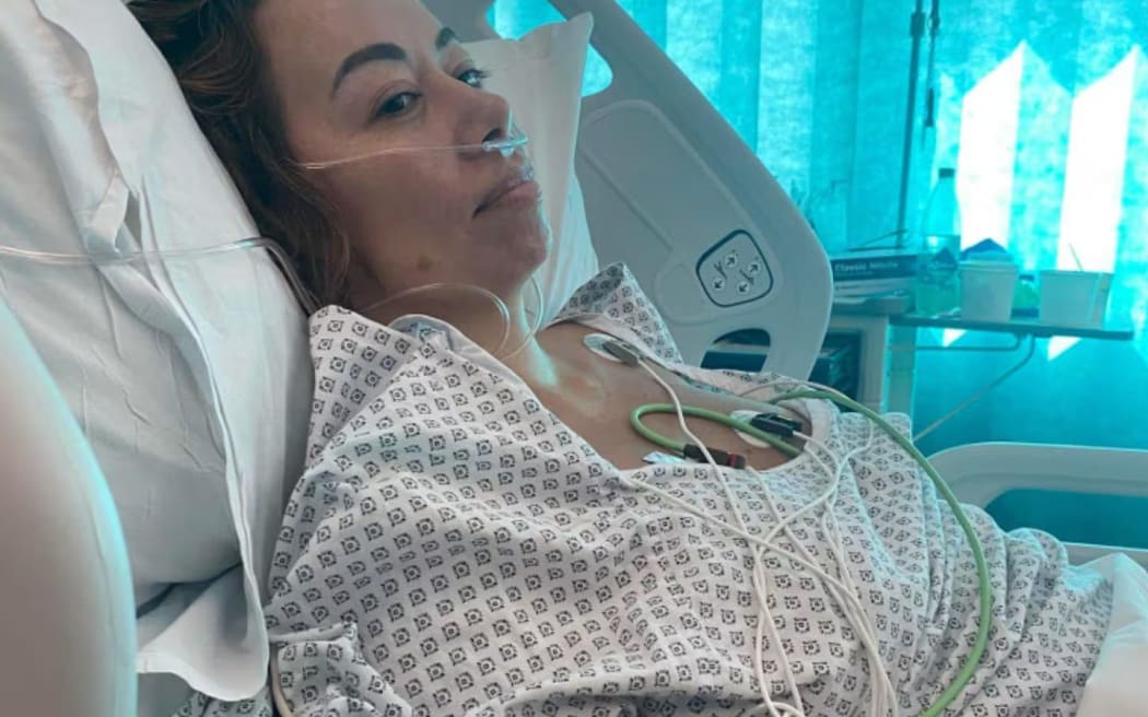 Jacqui Siou in Wellington Hospital in February.
