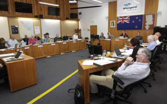 Whangārei District Council’s Thursday council meeting where the old town hall's renovation was decided on.