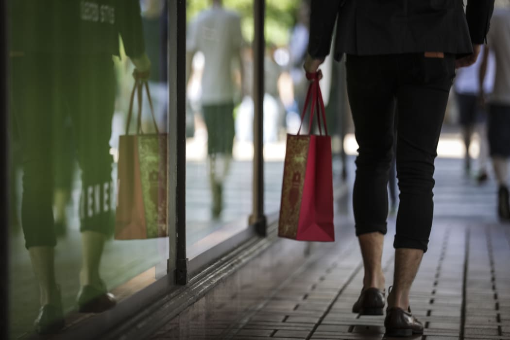 Christmas shopping in Wellington.