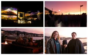 Matariki scenes from outside Te Papa in Wellington