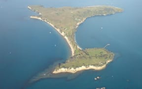 Aerial view of Motuihe Island