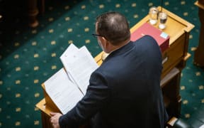 Grant Robertson presents his budget speech to Parliament