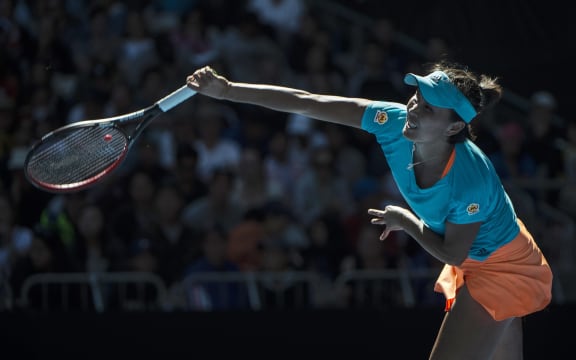 Shuai Peng (CHN) playing in Melbourne 2017.