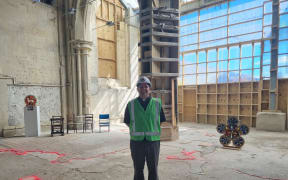 Christ Church Cathedral Dean Ben Truman inside the cathedral.