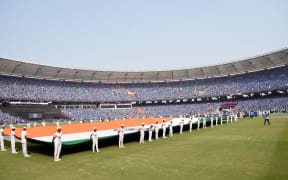 General View of the Sardar Vallabhbhai Patel Sports Enclave, Gujarat Cricket Association Stadium in Ahmedabad, Gujarat, India.