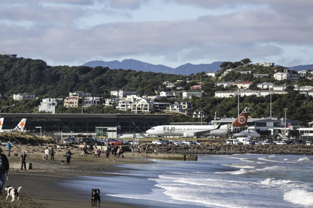 Wellington Airport - Fiji Airways plane