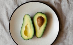 avocado on plate