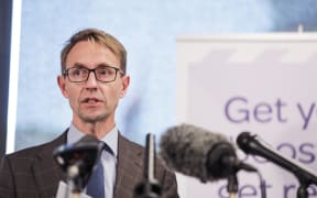 Director-General of Health, Dr Ashley Bloomfields addresses media.